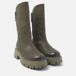 Vrouw Lazamani Boots-Dames Biker Boots 67.056 Green