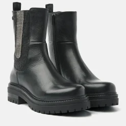 Vrouw Lazamani Chelsea Boots-Dames Boots 85.636 Black