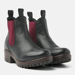 Vrouw Lazamani Chelsea Boots-Dames Chelsea Boots 68.002 Black-Red