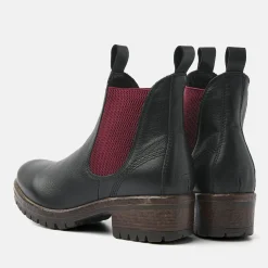 Vrouw Lazamani Chelsea Boots-Dames Chelsea Boots 68.002 Black-Red