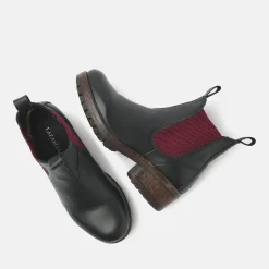 Vrouw Lazamani Chelsea Boots-Dames Chelsea Boots 68.002 Black-Red