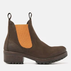 Vrouw Lazamani Chelsea Boots-Dames Chelsea Boots 68.002 Brown-Orange