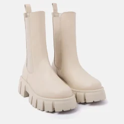 Vrouw Lazamani Chelsea Boots-Dames Chelsea Boots 55.084 Ecru