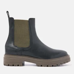 Vrouw Lazamani Chelsea Boots-Dames Chelsea Boots 85.417 Khaki-Black