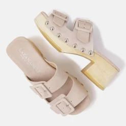 Vrouw Lazamani Clogs-Dames Clogs 31.227 Nude