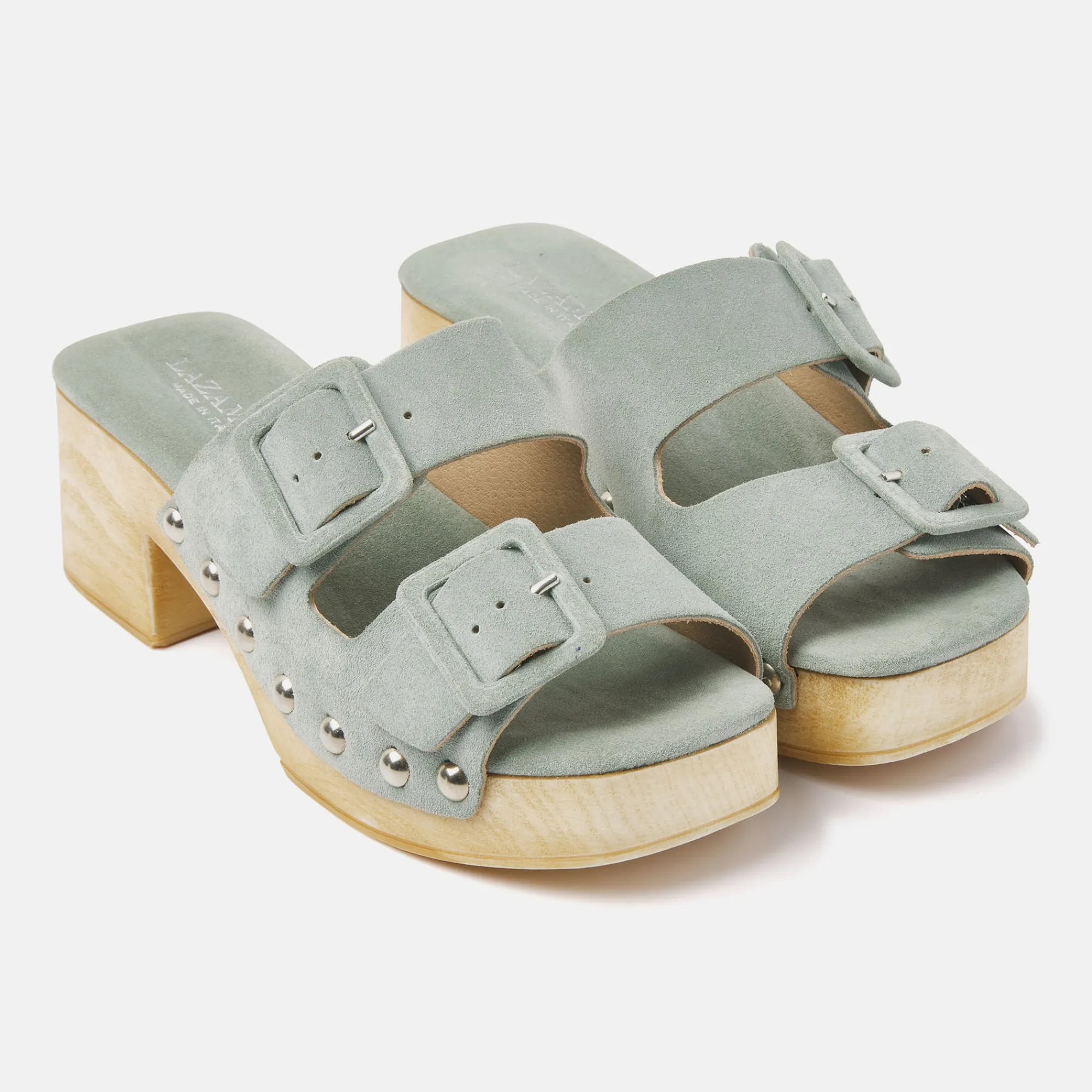 Vrouw Lazamani Clogs-Dames Clogs 31.227 Salvia