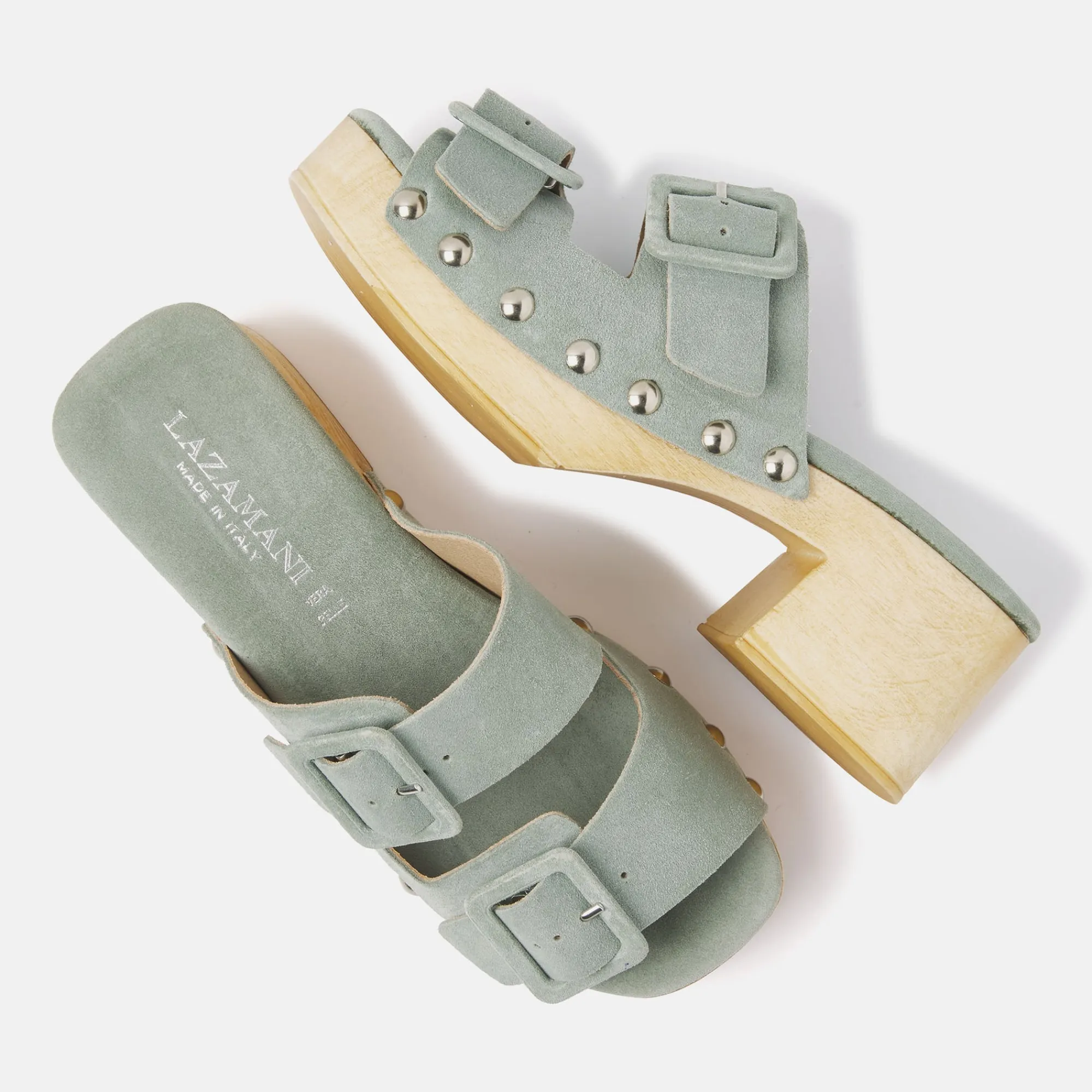 Vrouw Lazamani Clogs-Dames Clogs 31.227 Salvia