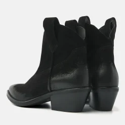 Vrouw Lazamani Enkellaarsjes-Dames Enkellaarsjes 55.103 Black