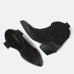 Vrouw Lazamani Enkellaarsjes-Dames Enkellaarsjes 55.103 Black