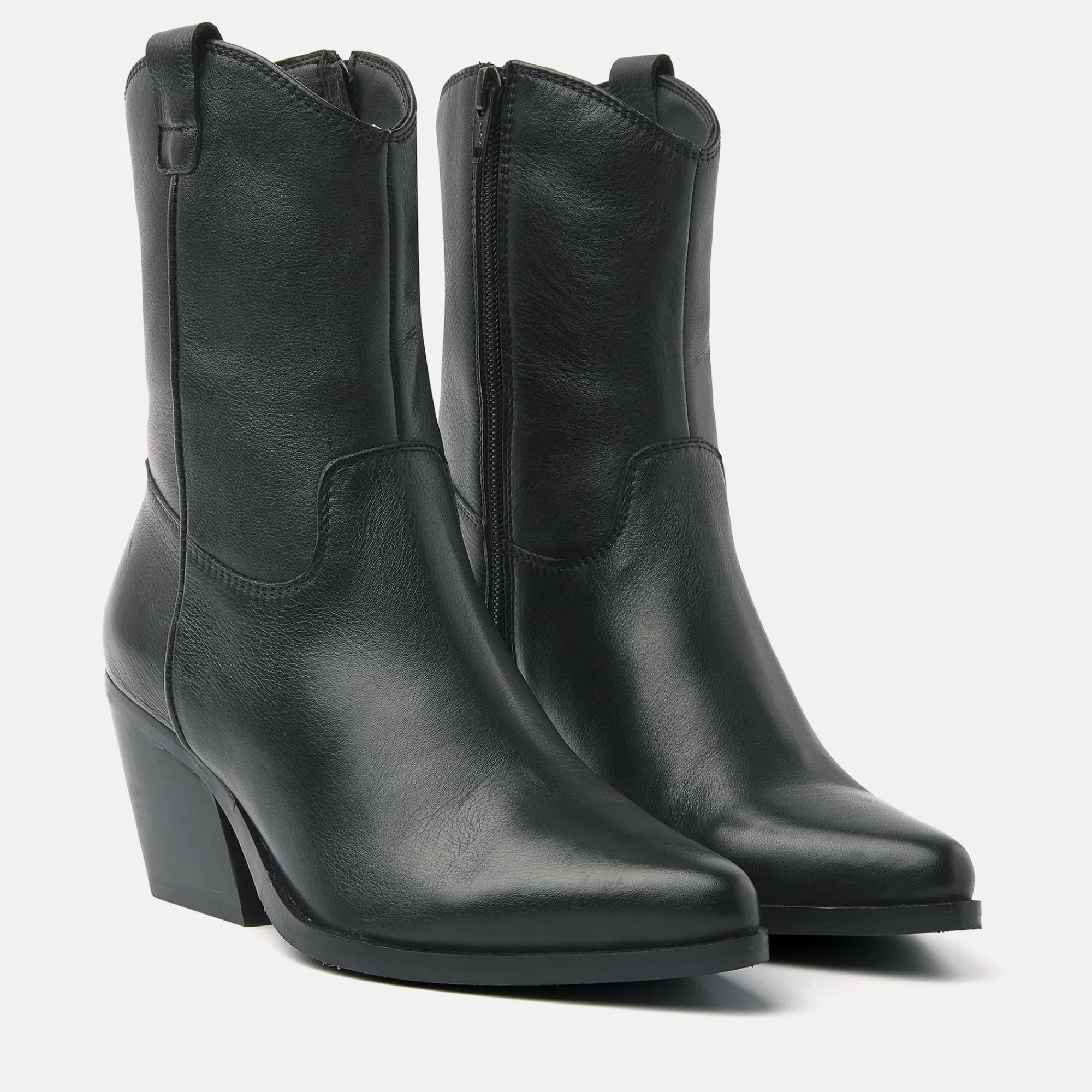 Vrouw Lazamani Cowboy Laarzen-Dames Enkellaarsjes 53.596 Black