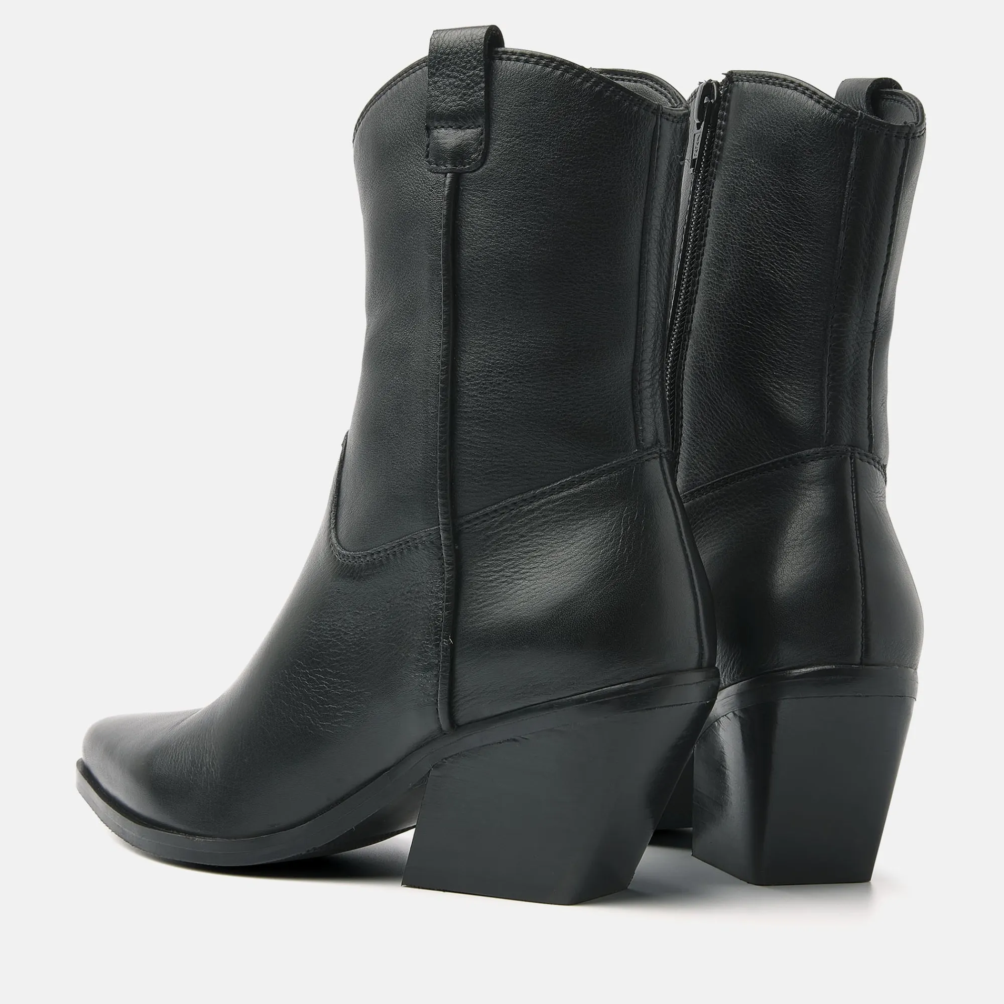 Vrouw Lazamani Cowboy Laarzen-Dames Enkellaarsjes 53.596 Black