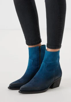 Vrouw Lazamani Cowboy Laarzen-Dames Enkellaarsjes 85.632 Blue