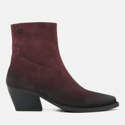 Vrouw Lazamani Cowboy Laarzen-Dames Enkellaarsjes 85.632 Bordo