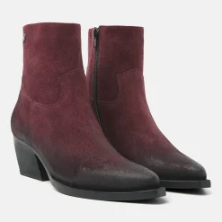 Vrouw Lazamani Cowboy Laarzen-Dames Enkellaarsjes 85.632 Bordo