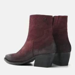 Vrouw Lazamani Cowboy Laarzen-Dames Enkellaarsjes 85.632 Bordo