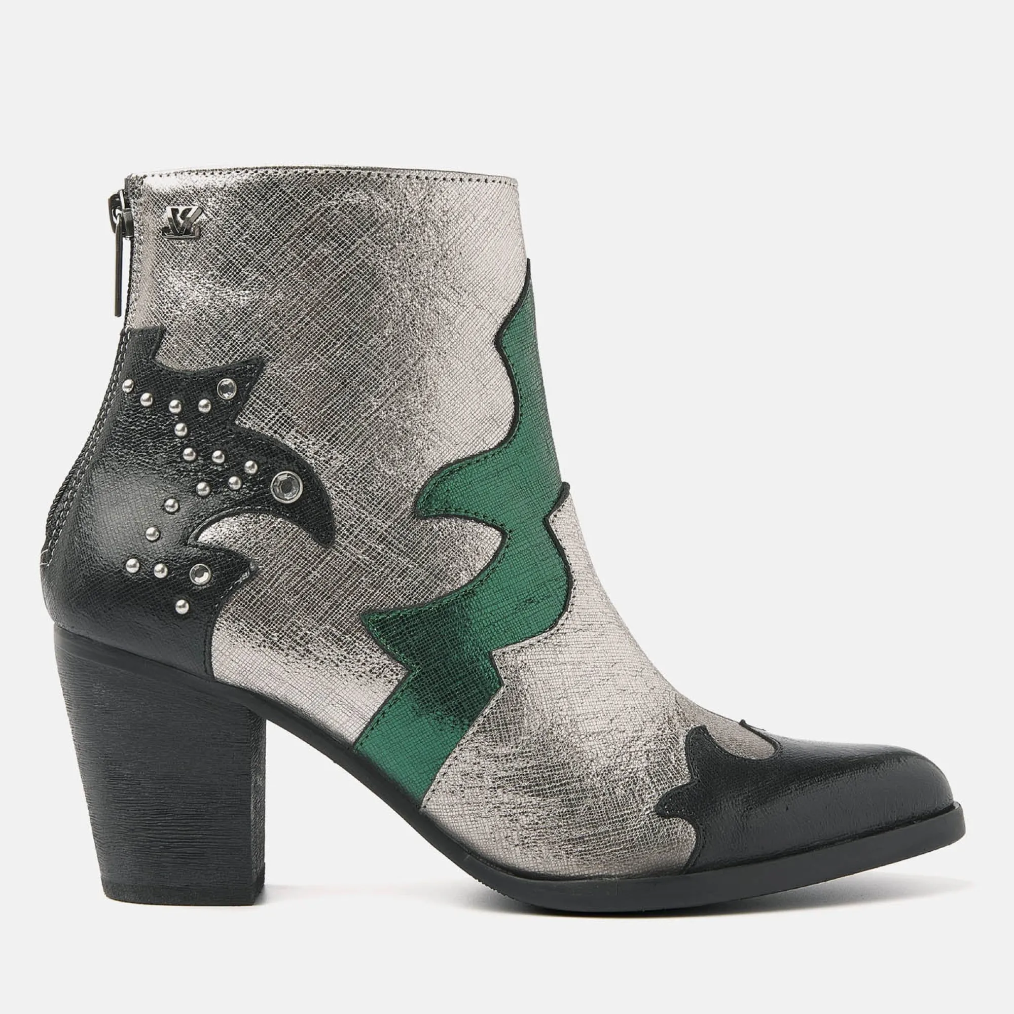 Vrouw Lazamani Enkellaarsjes-Dames Enkellaarsjes 85.609 Green-Multi