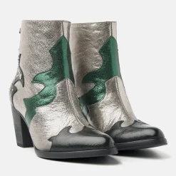 Vrouw Lazamani Enkellaarsjes-Dames Enkellaarsjes 85.609 Green-Multi