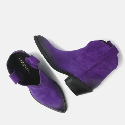 Vrouw Lazamani Enkellaarsjes-Dames Enkellaarsjes 55.103 Purple