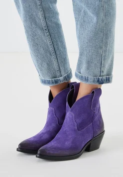 Vrouw Lazamani Enkellaarsjes-Dames Enkellaarsjes 55.103 Purple