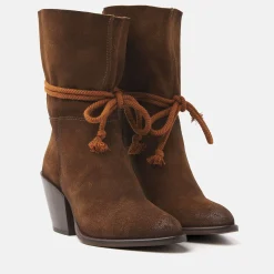 Vrouw Lazamani Cowboy Laarzen-Dames Enkellaarsjes 35.118 Tan
