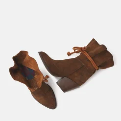 Vrouw Lazamani Cowboy Laarzen-Dames Enkellaarsjes 35.118 Tan