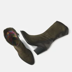 Vrouw Lazamani Cowboy Laarzen-Dames Laarsjes 35.112 Green