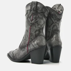 Vrouw Lazamani Halfhoge Laarzen-Dames Laarsjes 35.120 Grey-Python