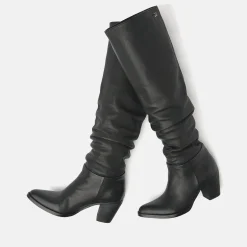 Vrouw Lazamani Halfhoge Laarzen-Dames Laarzen 85.610 Black