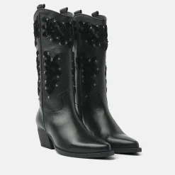 Vrouw Lazamani Halfhoge Laarzen-Dames Laarzen 85.616 Black