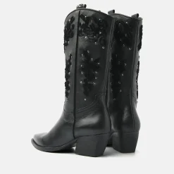 Vrouw Lazamani Halfhoge Laarzen-Dames Laarzen 85.616 Black