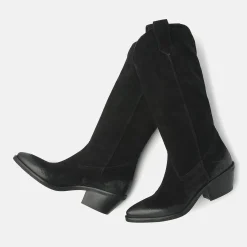 Vrouw Lazamani Halfhoge Laarzen-Dames Laarzen 55.104 Black