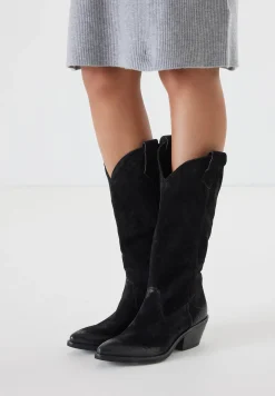 Vrouw Lazamani Halfhoge Laarzen-Dames Laarzen 55.104 Black