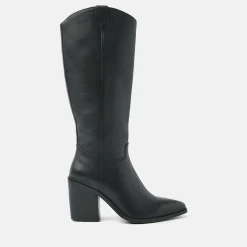 Vrouw Lazamani Halfhoge Laarzen-Dames Laarzen 53.597 Black
