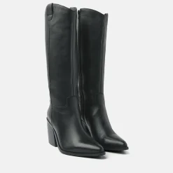 Vrouw Lazamani Halfhoge Laarzen-Dames Laarzen 53.597 Black