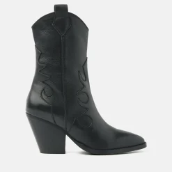 Vrouw Lazamani Halfhoge Laarzen-Dames Laarzen 53.594 Black