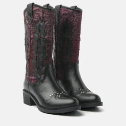Vrouw Lazamani Halfhoge Laarzen-Dames Laarzen 85.631 Black