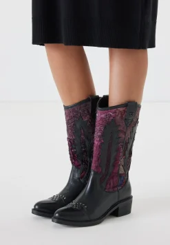 Vrouw Lazamani Cowboy Laarzen-Dames Laarzen 85.631 Black