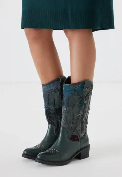 Vrouw Lazamani Cowboy Laarzen-Dames Laarzen 85.631 Green