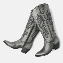 Vrouw Lazamani Hoge Laarzen-Dames Laarzen 85.604 Grey