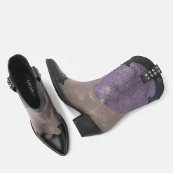 Vrouw Lazamani Halfhoge Laarzen-Dames Laarzen 85.603 Purple