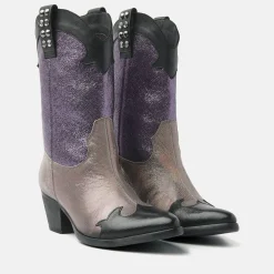 Vrouw Lazamani Cowboy Laarzen-Dames Laarzen 85.603 Purple