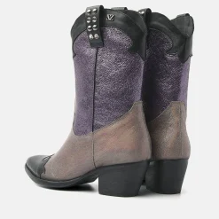 Vrouw Lazamani Cowboy Laarzen-Dames Laarzen 85.603 Purple