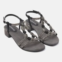 Vrouw Lazamani Sandalen-Dames Sandalen 85.379 Black