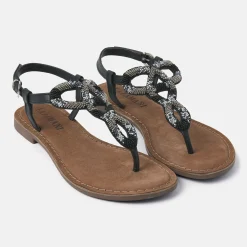 Vrouw Lazamani Sandalen-Dames Sandalen 75.352 Black