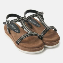 Vrouw Lazamani Sandalen-Dames Sandalen 75.417 Black