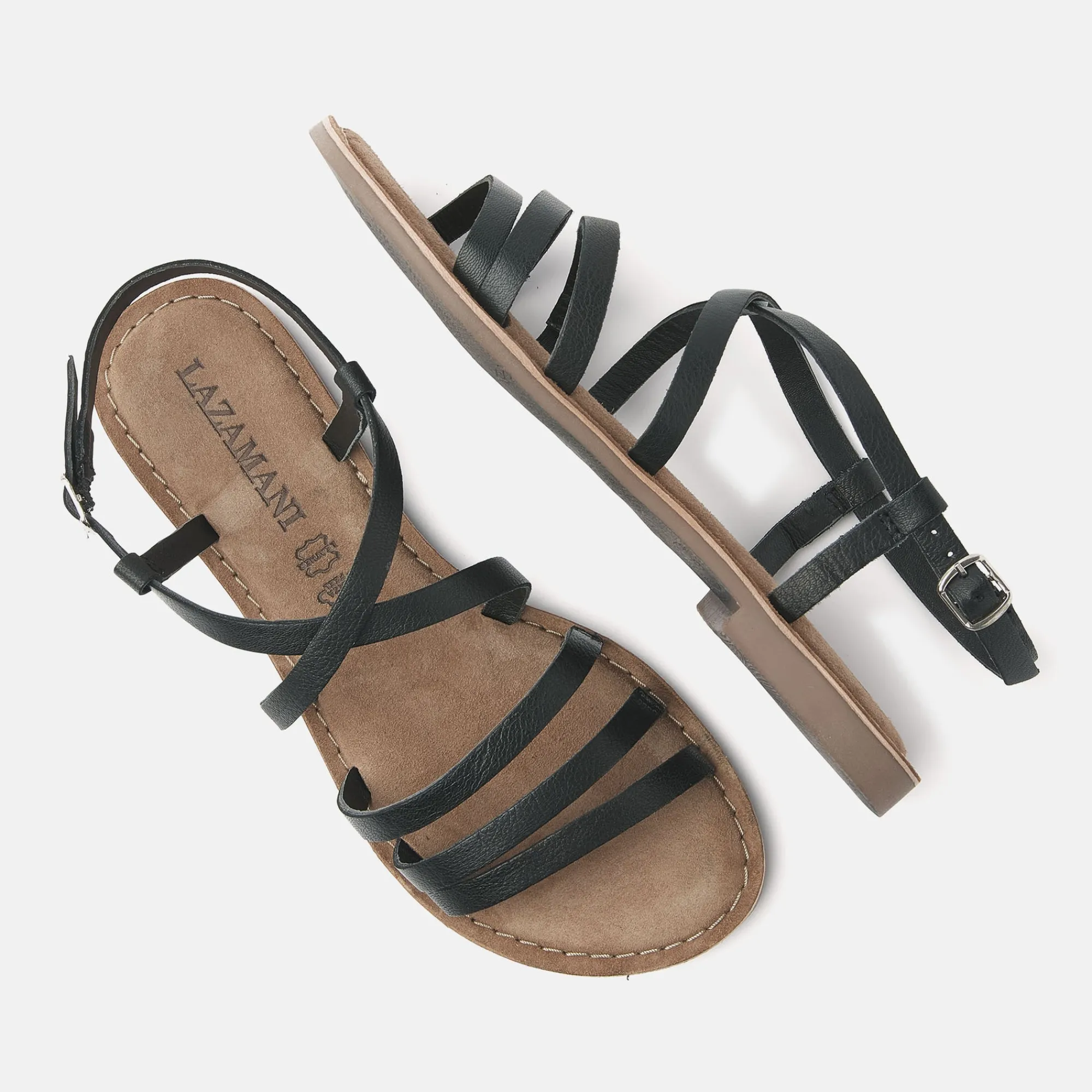 Vrouw Lazamani Sandalen-Dames Sandalen 75.527 Black