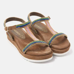 Vrouw Lazamani Sandalen-Dames Sandalen 75.417 Blue Multi