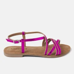 Vrouw Lazamani Sandalen-Dames Sandalen 33.523 Fuxia