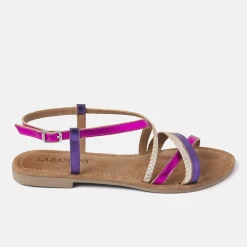 Vrouw Lazamani Sandalen-Dames Sandalen 33.524 Fuxia