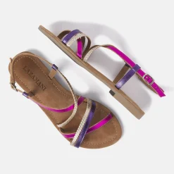 Vrouw Lazamani Sandalen-Dames Sandalen 33.524 Fuxia